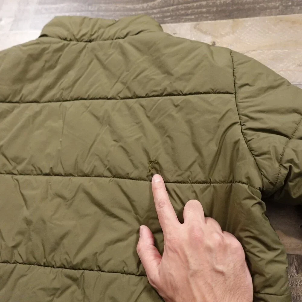 REI Co-op Puffer‎ Jacket Boys Large Olive Green Insulated FAIR